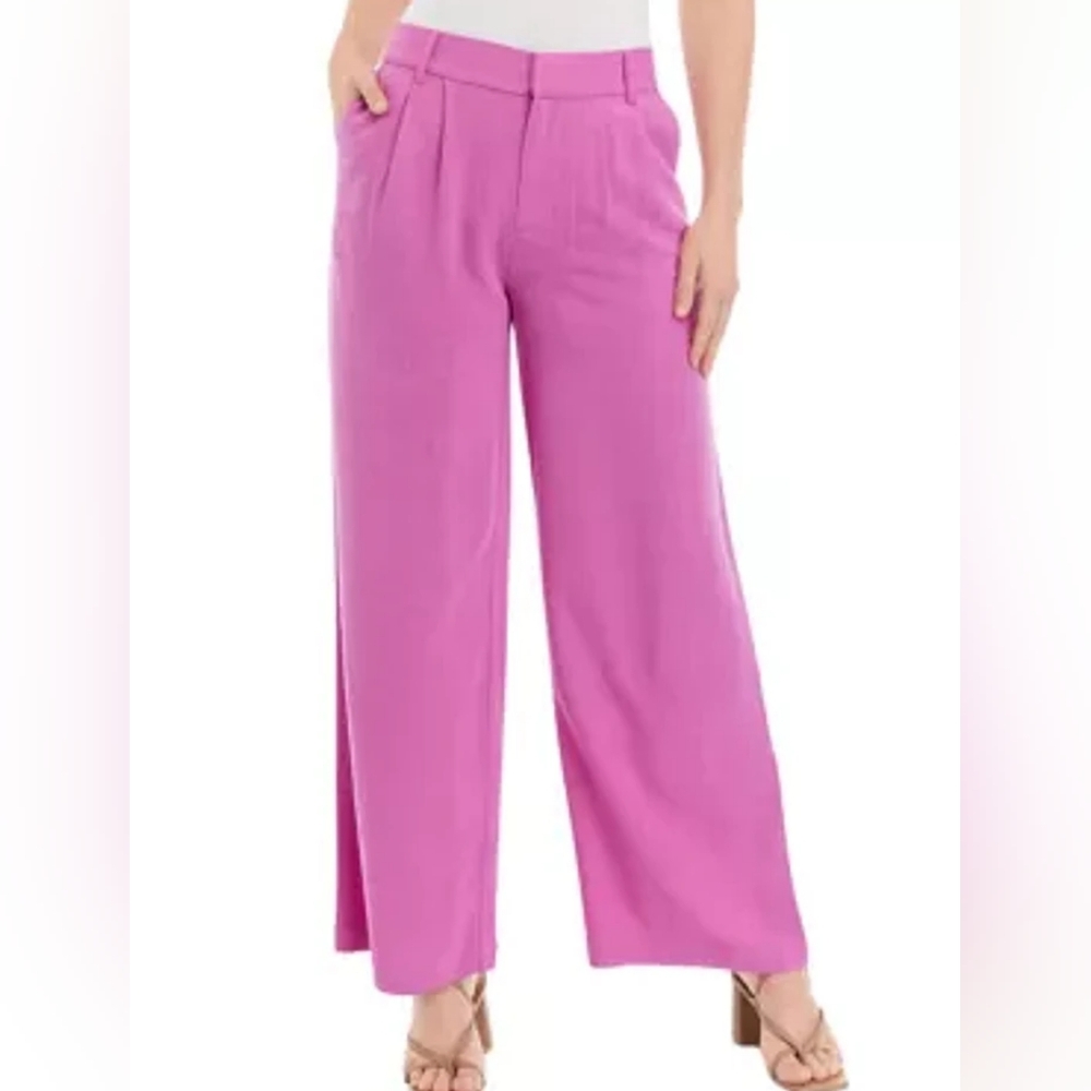 Wide Leg Trouser Pants NWT Pink